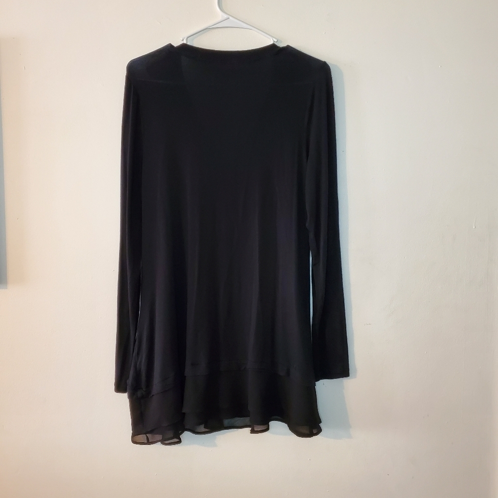 LOGO by Lori Goldstein tunic length cardigan size small - Picture 8 of 12